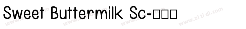 Sweet Buttermilk Sc字体转换